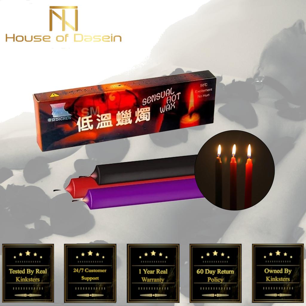 3 / Pcs Wax Play Candles Temperature Kink Fetish Restraints Sensation Play