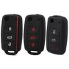 Силиконовый чехол для автомобильных ключей для Volkswagen Polo Passat Golf 5 6 Jetta Tiguan Gol CrossFox Plus Eos Scirocco Beetle, Стайлинг автомобиля