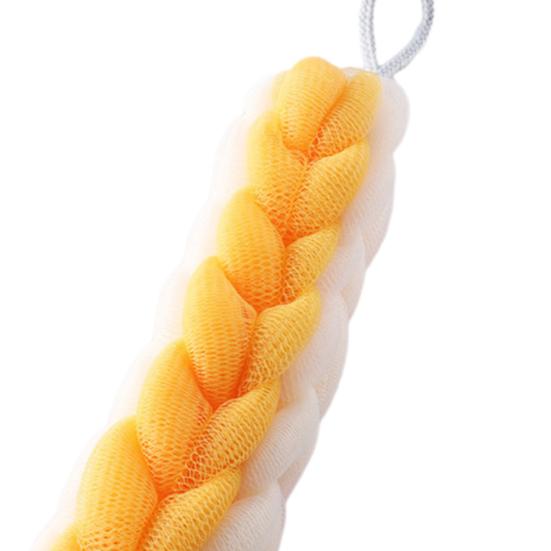 Bath Mesh 2 in 1 Shower Loofah Sponge Soft Exfoliating Bar Back Cleaning Tough Shower Mesh Bath Accessory