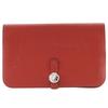 Кошелек Dogon GM Красный телячья кожа Clemence Женский Б/У