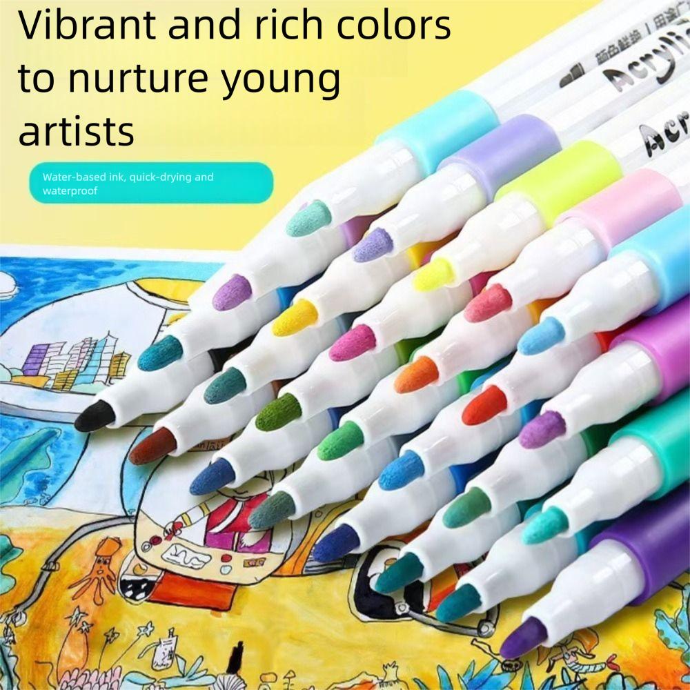Can Be Stacked Children's Graffiti Pen Color Is Not Transparent Paper Painting Brush