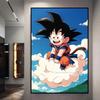 Dragon Ball Starry Night Tapestry  Sun Wukong Super Saiyan Anime Hanging with Gokus Kamehameha Ideal for Otaku Bedroom Decor