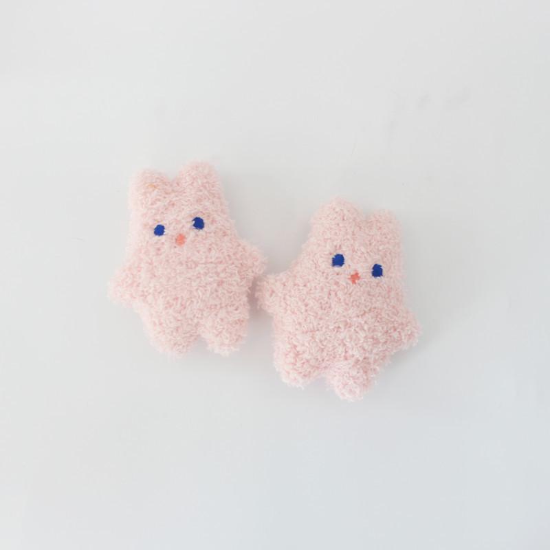 Плюшевая брошь «Мишка и зайчик»: Милые аксессуары для сумок, головных уборов, носков и шляп