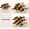 Collapsible Wooden Wine Racks Bottle Cabinet Stand Holders Wood Shelf Organizer Storage for Retro Display Cabinet