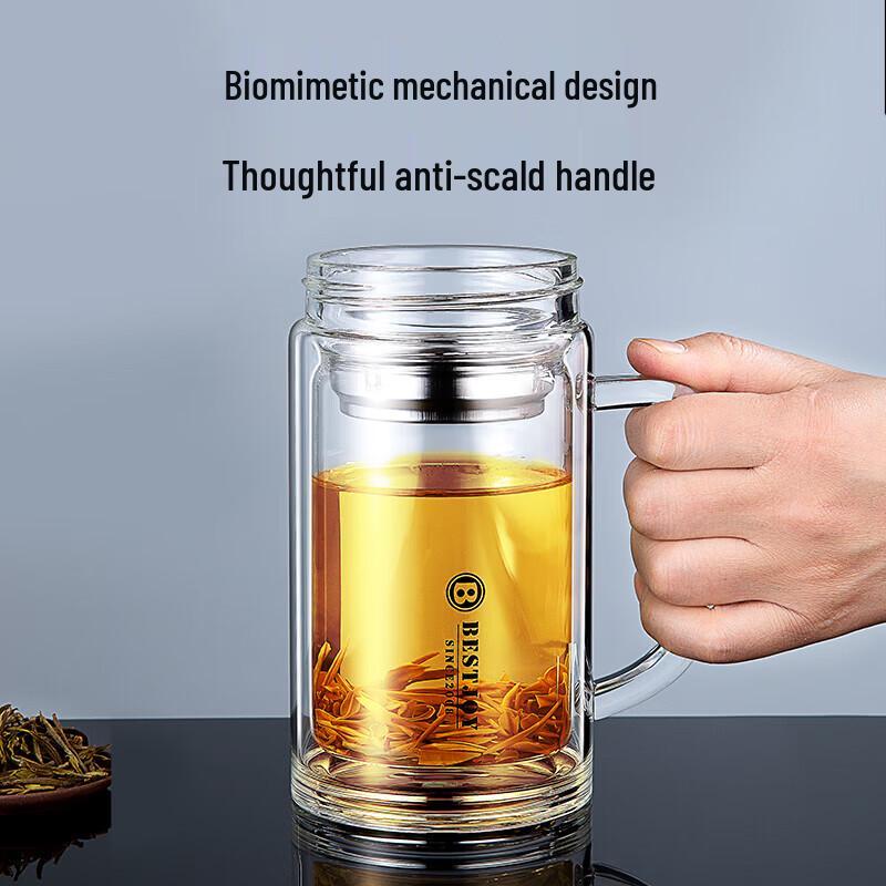 Fuguang BestJoy Double-Wall Glass Tea Tumbler