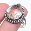 Morganite Gemstone 925 Sterling Silver Jewelry Ring Size 10