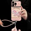 Плюшевый шнурок-пони, подходит для чехла мобильного телефона Apple 17promax, iPhone 15, силиконовый 16, милый, Xiaomi 14, для женщин