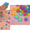 Retro Plastic Spin Gyroscope Toy For Kids With Handheld Operation And Bright Colors Gift Idea