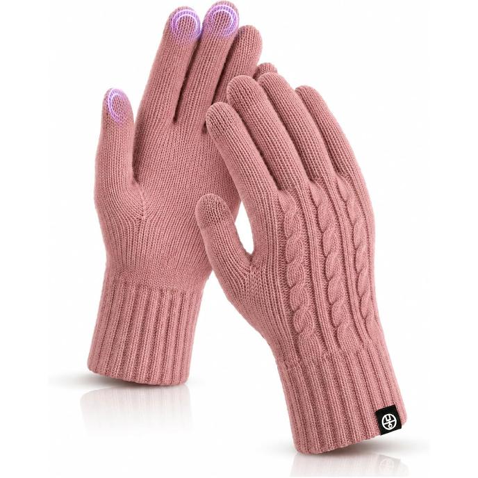 Winter Gloves for Women Touch Screen Thermal Knit Lining Gloves