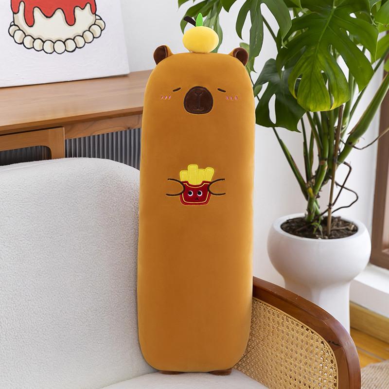 With Capybara French Fries Hamburgers Tree Plush Toy Stuffed Animal Doll Gift