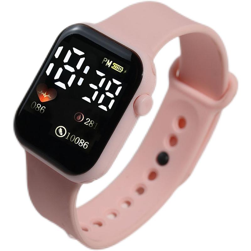 Led Digital Display Waterproof Electronic Watch Smart Watch Sport Fitness Led Waterproof Children Watch Children Universal