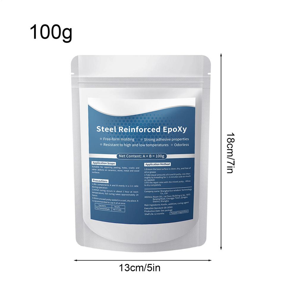 Metal Epoxy Putty Strong Bonding Heat-Resistant Waterproof 100g Epoxy Clay Filler for Craft Production Part Shaping Metal
