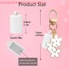 Portable Slipper Shape Silicone Keychain Cap Durable Lipgloss Storage Holder Balm Cap Accessory Compatible with Various Brands