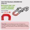 Tow Hitch Covers for Dodge RAM 1500 Classic 2009-2026 Warlock & Rebel, U-Shape, Tow Hook Cover Accessories