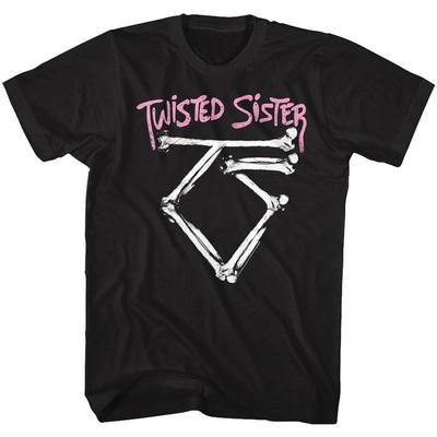Музыкальная футболка с логотипом Twisted Sister Bone