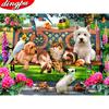 Diamond Painting Animals Rhinestone Picture Diamond Embroidery Dog Full Square Drill