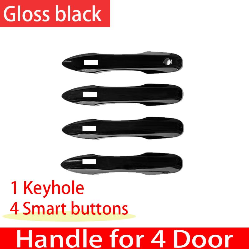Глянцевый черный для Toyota Harrier Venza XU80 IV MK4 2022, аксессуары, дверные ручки, внешняя крышка, автомобильные аксессуары
