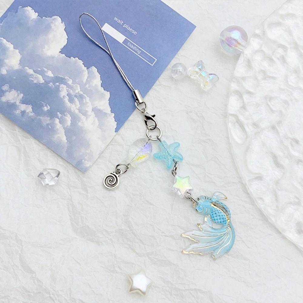 Подвеска для телефона в виде звезды кои из бисера своими руками, пятиконечная звезда, телефонный шнурок, подарок