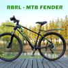 RBRL Bicycle Fender Widen Lengthen Adjustable 24-29'' Mountain Bike Mudguard Durable Anti Shake MTB Quick Release Wings E