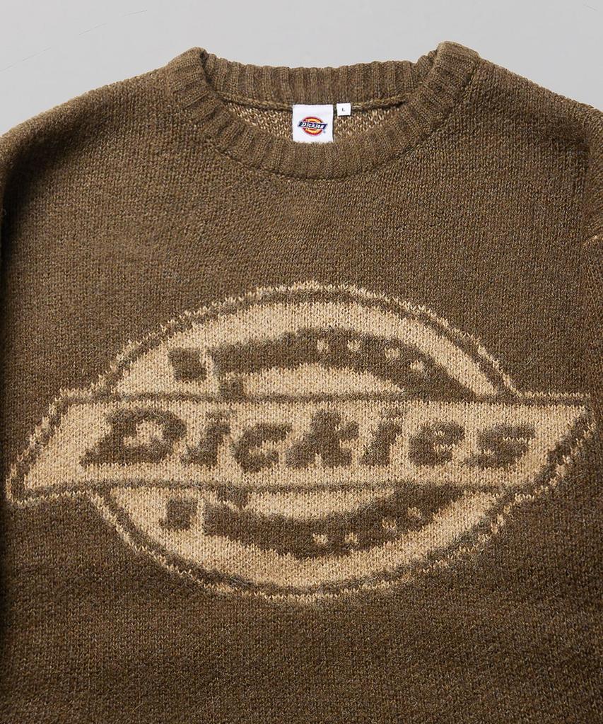 DICKIES Big Logo Hairy Knit Brown