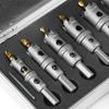 16,18,20,22,25,35mm Drill Bit Set Hole Saw Cutter For Stainless Steel Metal Alloy 6pc Carbide Tip TCT Drill Bit Hole Saw