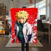 Minato Fourth Hokage Flannel Blanket, High quality Comfortable for All Seasons, Home Decor, Warmth and Comfort