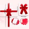 1pcs Christmas Door Decor Velvet Bow Hanging Ornament Large Red Holiday Front Wall Decoration Festive Home Decor Gift Party Tool