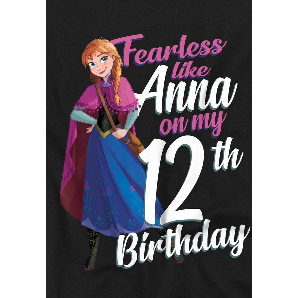 frozen Футболка для детей/детей Fearless Like Anna на 12-й день рождения