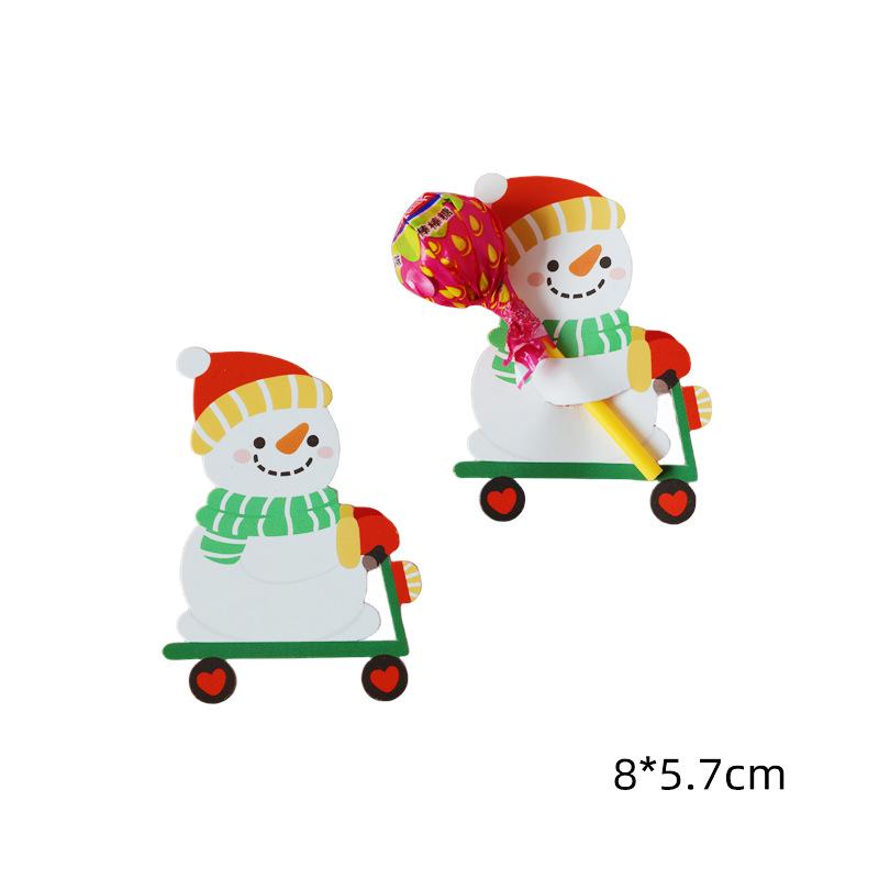 Christmas Lollipop Cards, Candy Decor Insert Cards, Kindergarten Message Reward Cards, 50 Pieces