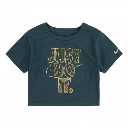 Nike Childrens/Kids Just Do It Shiny Crop T-Shirt