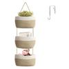 Easy to Install Cotton Rope Basket Wall Hanging Fruit Vegetable Storage Basket