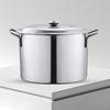 Stainless Steel Soup Pot with Lid Large Commercial Cooking Pot for Soup Stew Seafood Multifunctional Induction Cooker