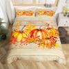 Happy Thanksgiving Duvet Cover Fall Maple Leaf Bedding Set Microfiber Gnome Gold Pumpkin Farm Harvest Comforter Cover Twin King