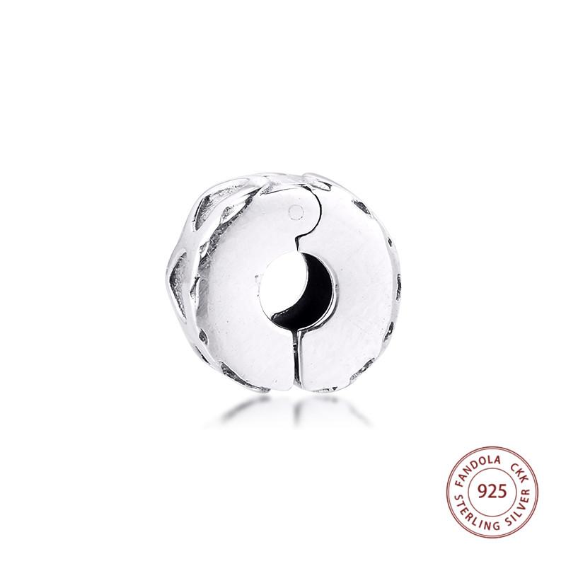 Натуральная стерлингового серебра 925 пробы, клипсы с сердечками, подвески, бусины для изготовления ювелирных изделий, подходят для оригинальных браслетов, подарок «сделай сам»