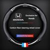 Car Steering Wheel Cover Breathable Anti Slip PU Leather Steering Cover For Honda Civic Varadero Xl1000 Xadv 750 Forza Shadow Vt600 Auto Accessories