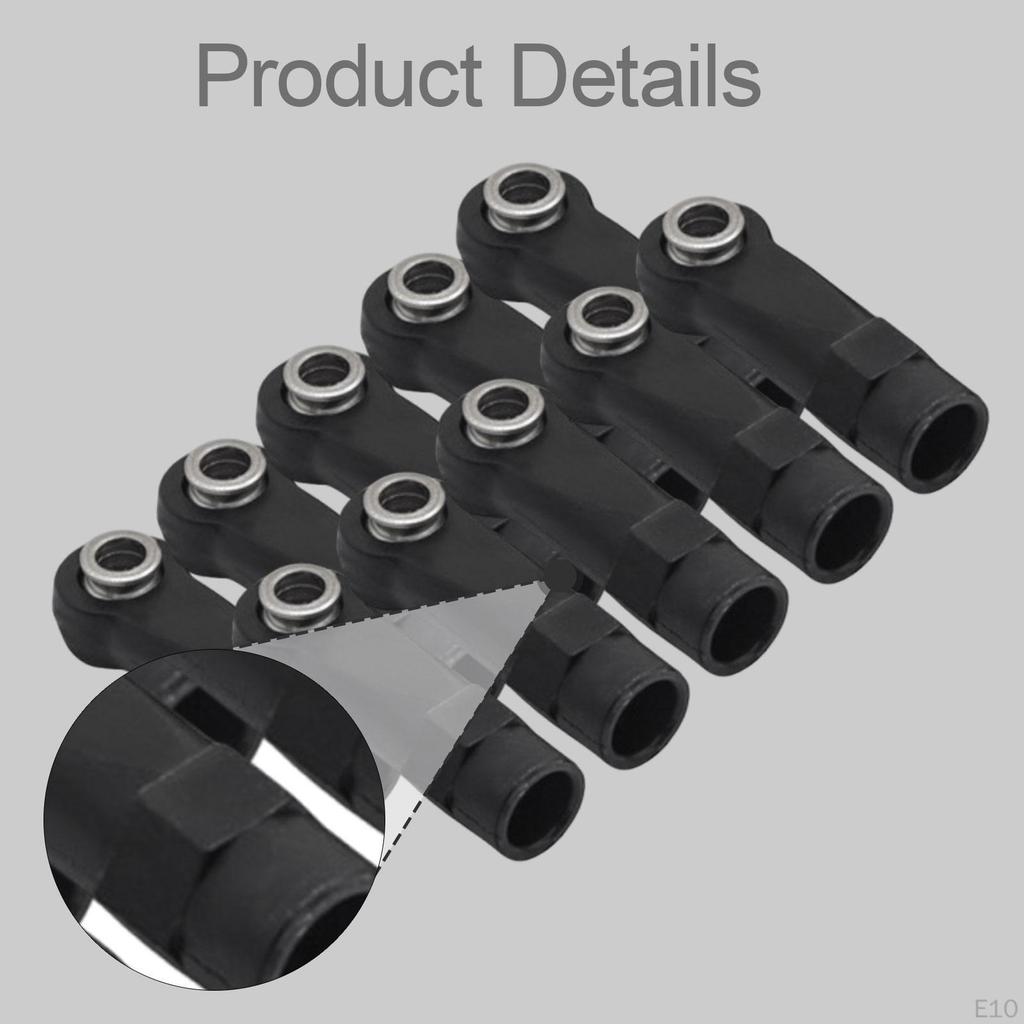 10 Pcs M4 Ball Joint Heads for RC Cars, Universal Remote Control Toys, 1/10 And 1/8 Crawler