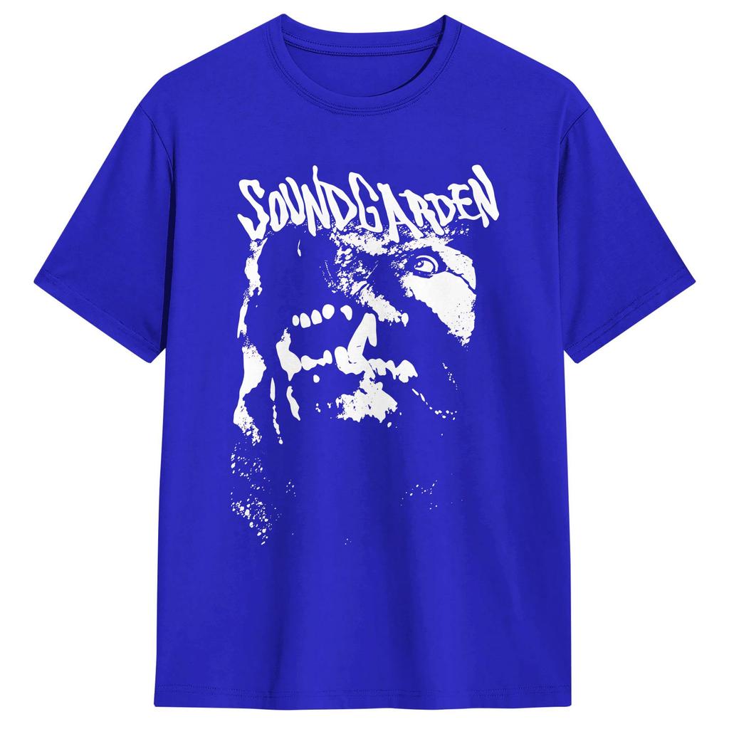 Soundgarden Rock Band T Shirt Summer 100 Cotton T Shirts For Mens Trending Loose Tee Shirt ShortSleeve Classic Clothing