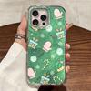Рождественский Санта-Клаус Олень Подарок Девушка Чехол для Телефона Для iPhone 16 15 14 13 12 Pro Max 7 8 Plus 11 16e X XS XR SE Ударопрочный ТПУ Чехол