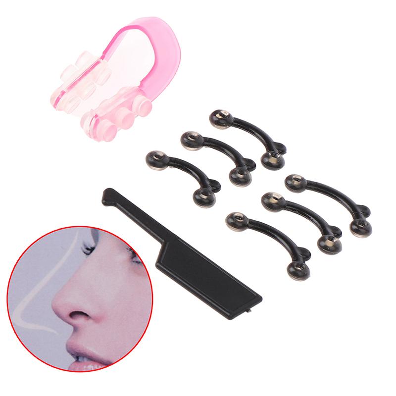 6PCS/Set 3 Sizes Women Beauty Nose Up Lifting Bridge Shaper Massage Tool No Pain