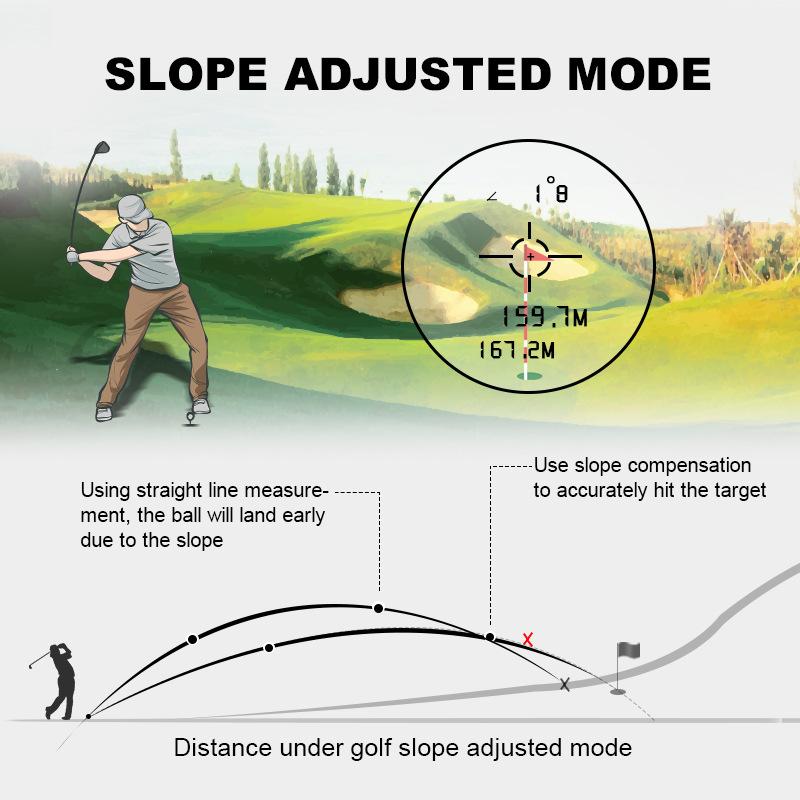 NK-600Golf rangefinder charging600m Lock Flag Slope Outdoor Laser Rangefinder Telescope