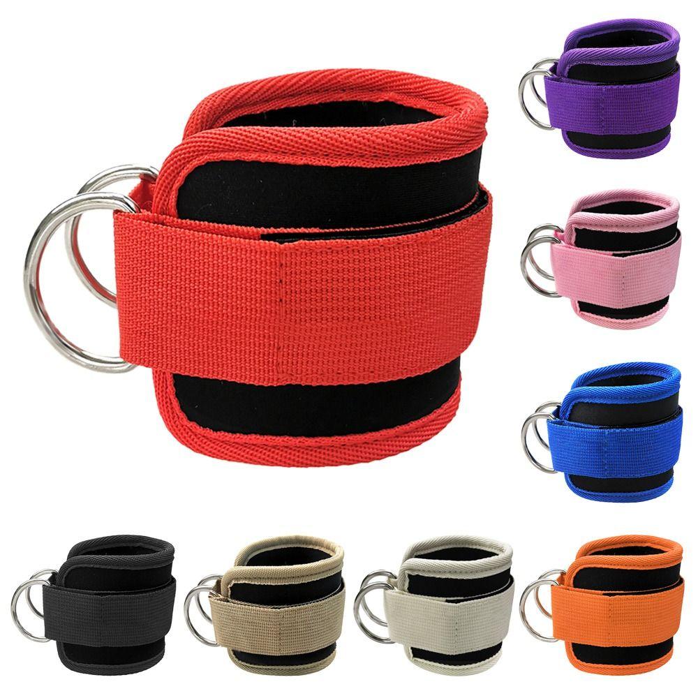 With Buckle Sports Feet Guard Workouts Pulley Foot Support Cuffs Ankle Straps Leg Strength D-Ring