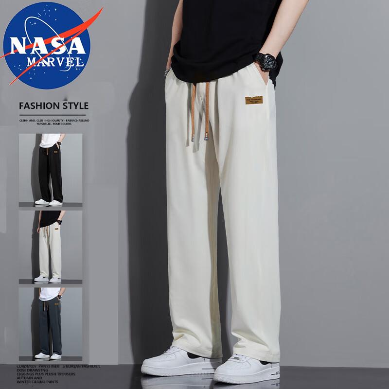 NASA MARVEL Men's Loose Fit Straight Leg Casual Pants