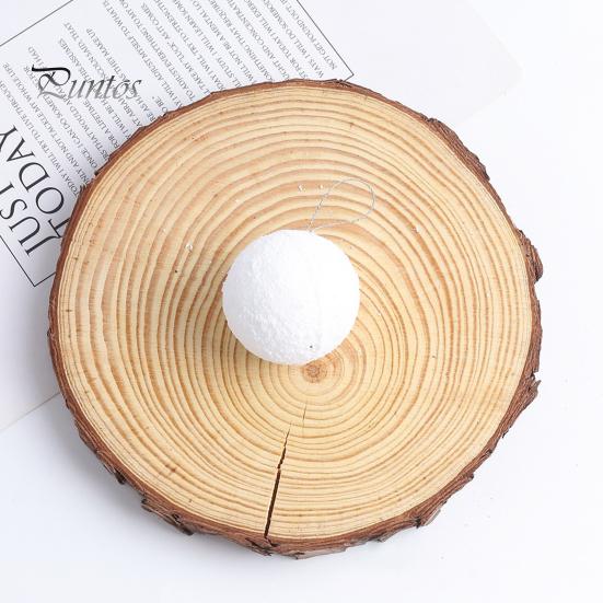 6 шт. 4/6/8 см Рождественский снежный шар из белой пены многоразовые свадебные праздничные украшения Рождественская елка подвесной шар орнамент кулон