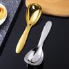 Ложка для риса из золота/серебра 304, сервировочная ложка из нержавеющей стали, новая ложка для супа