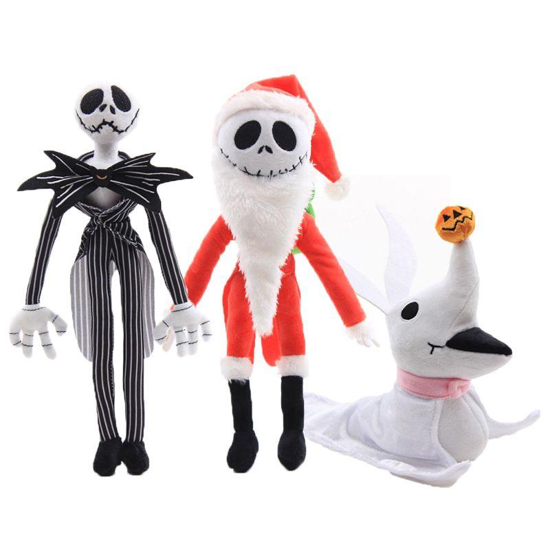 Adorable Nightmare Before Christmas Jack Skellington And Santa Jack Plush Toys