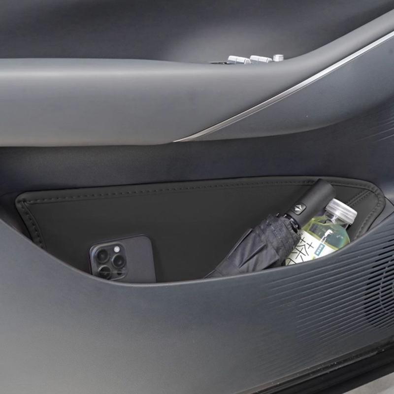 Для Geely Galaxy E5 2026 2026 Автомобильная дверная щель Органайзер Кожаный коврик для дверного желоба Защита Контейнер для хранения Аксессуары для интерьера