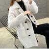 Women's Fall and Winter Medium-length Knitted Loose Jacket Cardigan Thickened Sweater