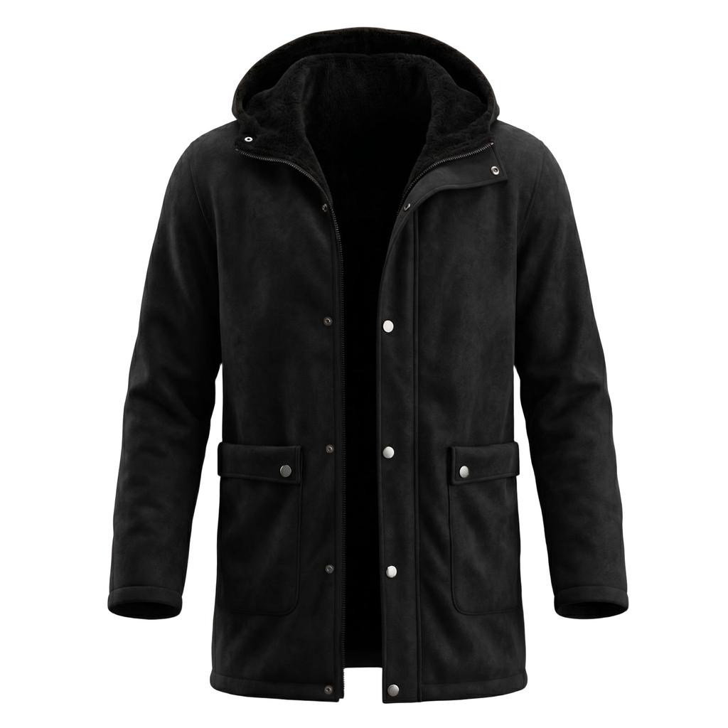 Men's Retro -Lined Outdoor Jacket Coat for Fall and Winter