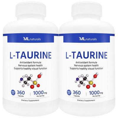 Новый продукт My Life Naturals L Таурин 1000 мг, 360 таблеток, 2 упаковки