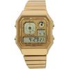 Casio Серия Vintage A130WEG-9A Унисекс Аналогово-цифровые часы Золотой Нержавеющая сталь Водонепроницаемость 50м